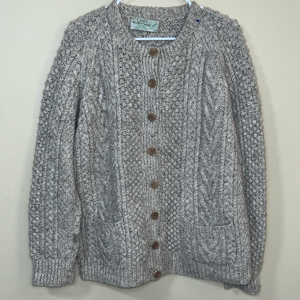 Quills Woollen Market fisherman’s cardigan Women’s Large